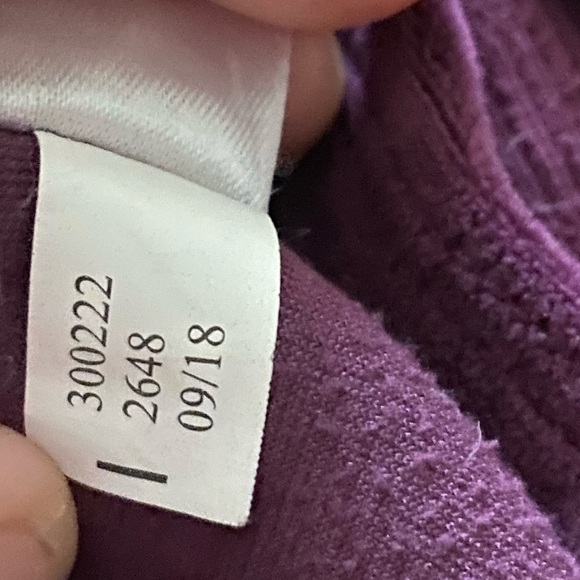 💥Justice Velvet Cropped Hoodie Purple 18/20 - Picture 7 of 7